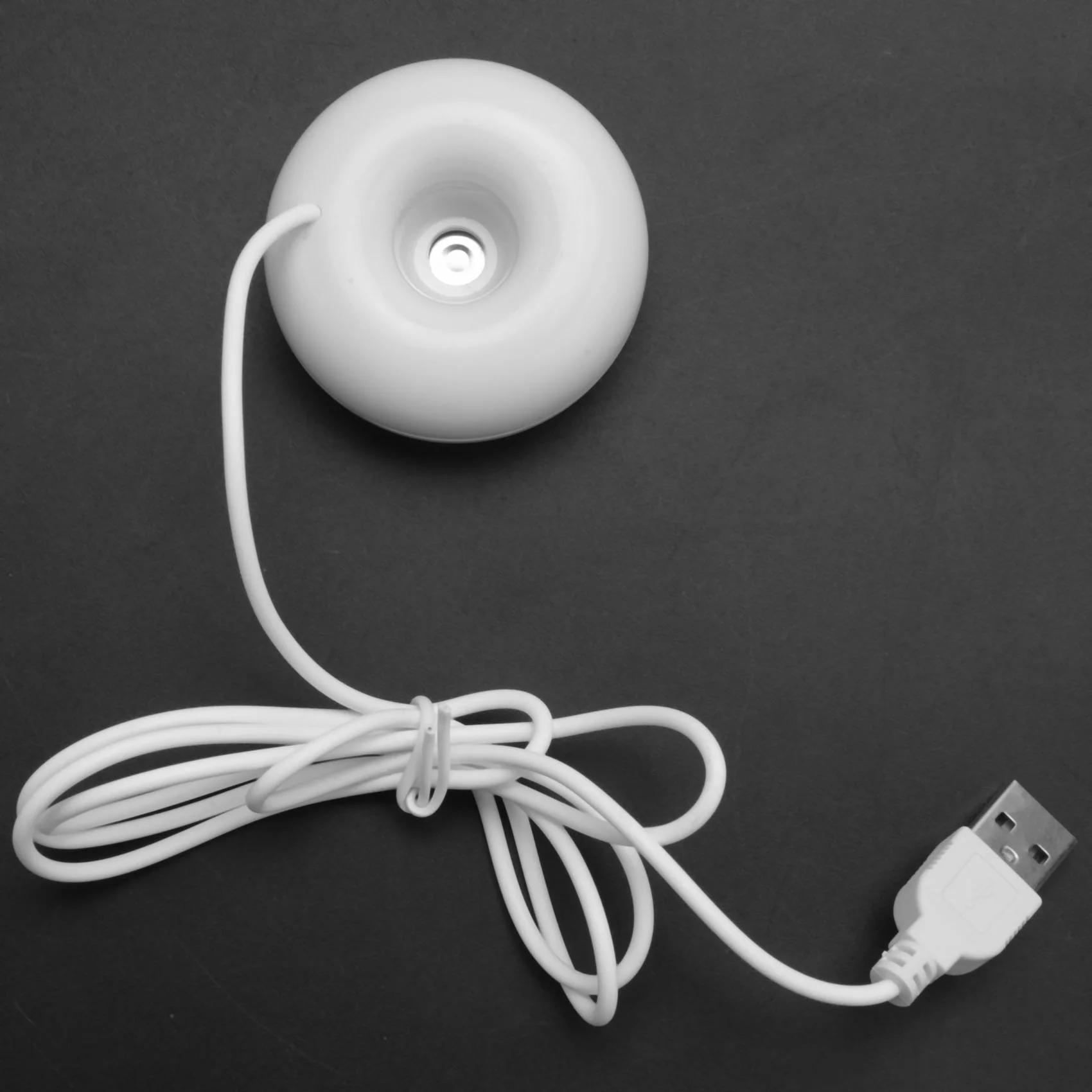 White donut humidifier usb office desktop mini humidifier portable air purifier white