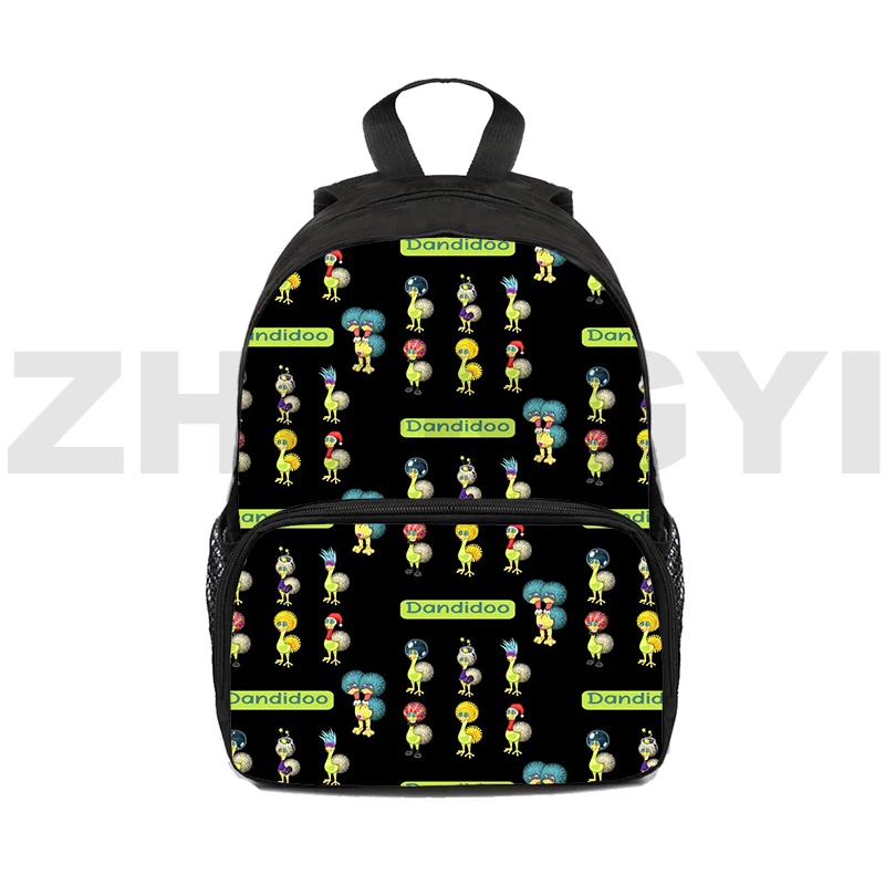 Popolare Anime My Singing Monsters Game 3D School Bag 12/16 Pollici Cartoon Mini Zaino Canvas Executive Backpack Men Boys Bookbag