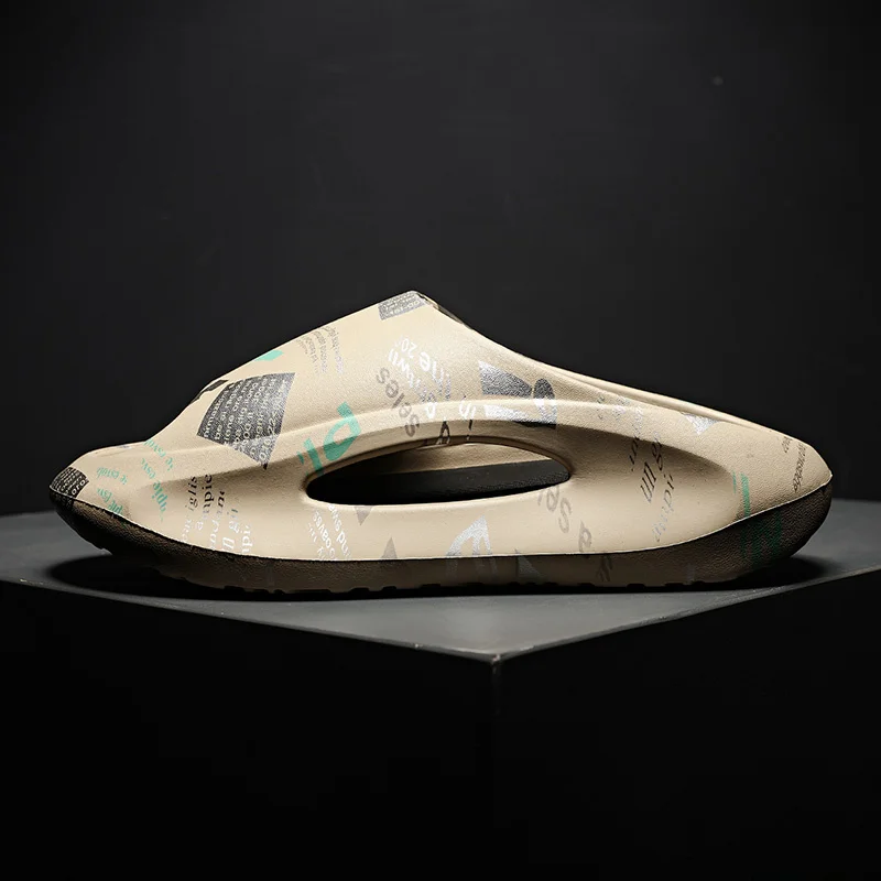 Sliptofflor för män Halkskydd Bekväm med tjock sula Mjukt skum Sliders Sliders Sliders för inomhus utomhus_voghion.com