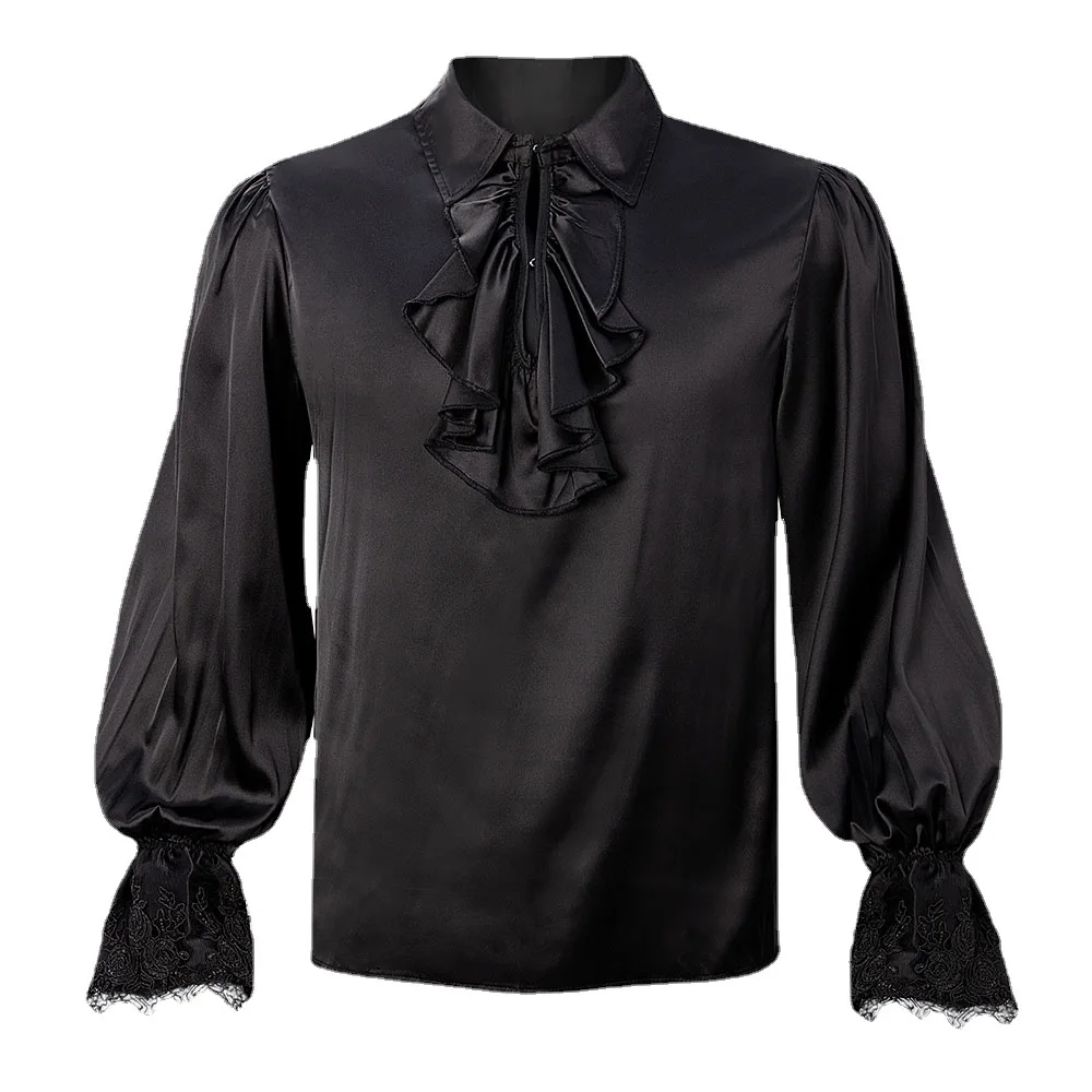 Ramo Club Halloween Renaissance Gothic Chiffon Shirt European and American Medieval Vampire Retro Costume Halloween Dress