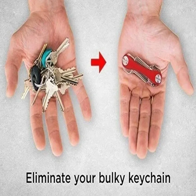 Smart Keychain Compact Key Holder Home Storage Aluminum