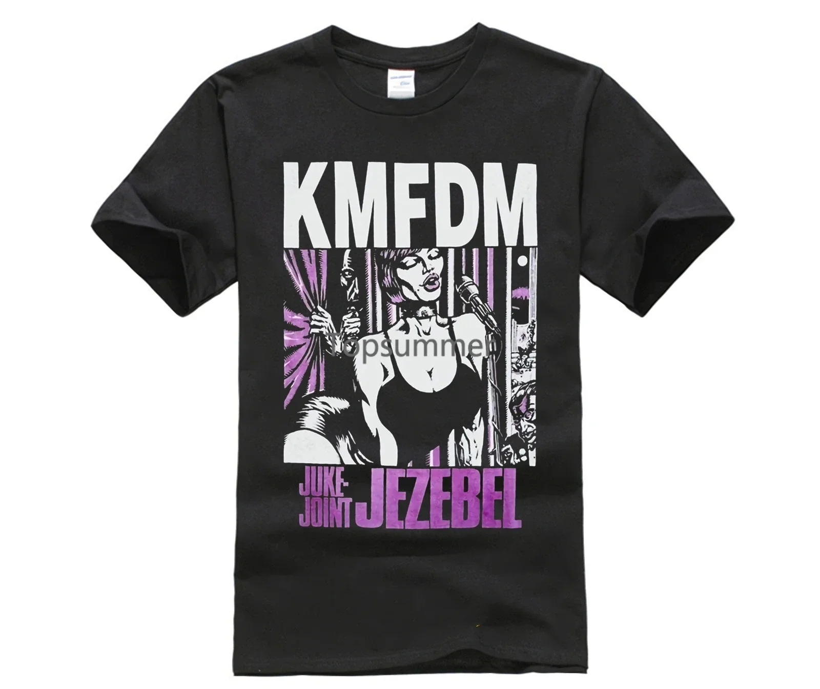

Новая Черная футболка Kmfdm Juke, новая брендовая одежда, футболки