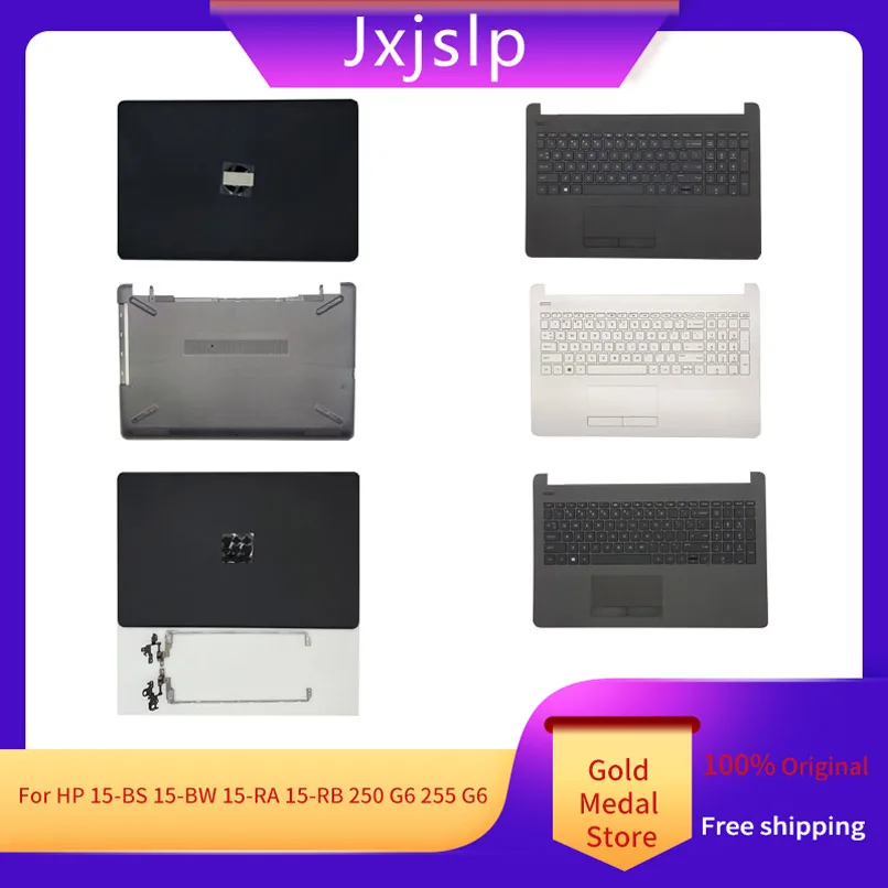 Nuovo Per Hp 15-Bs 15-Bw 250 255 G6 15 Bw 15T Bs 15Z-Bw Laptop Top Case Lcd Cover Posteriore Cornice Anteriore Cerniere Tastiera/Fondo Nero