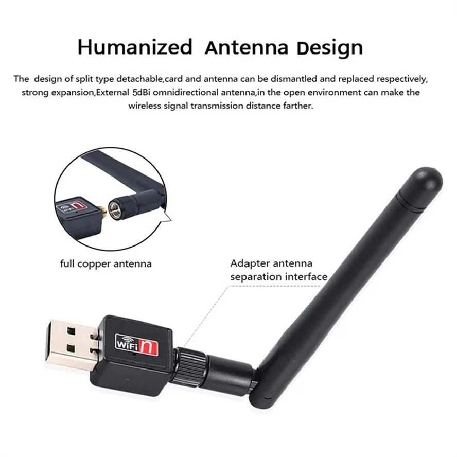 USB 150M 300M Mạng WiFi Không Dây 802.11n WIFI USB Adapter Với Anten Thích Hợp Cho Laptop Máy Tính Để Bàn máy Tính best usb wifi adapter