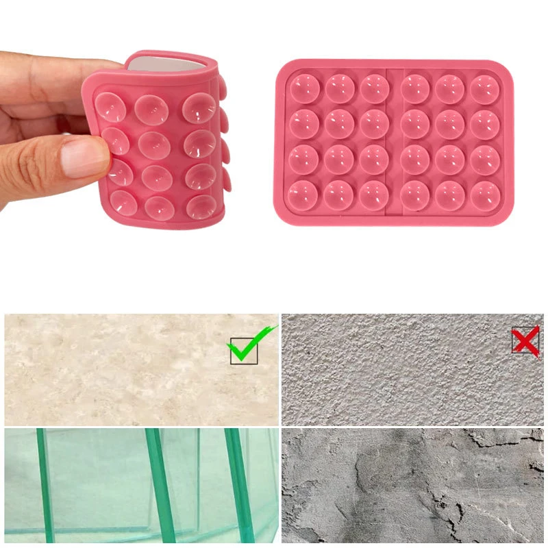 Ultimate Anti-Slip Silicone Phone Holder - Hands-Free Strong Grip Stand with Adhesive Suction