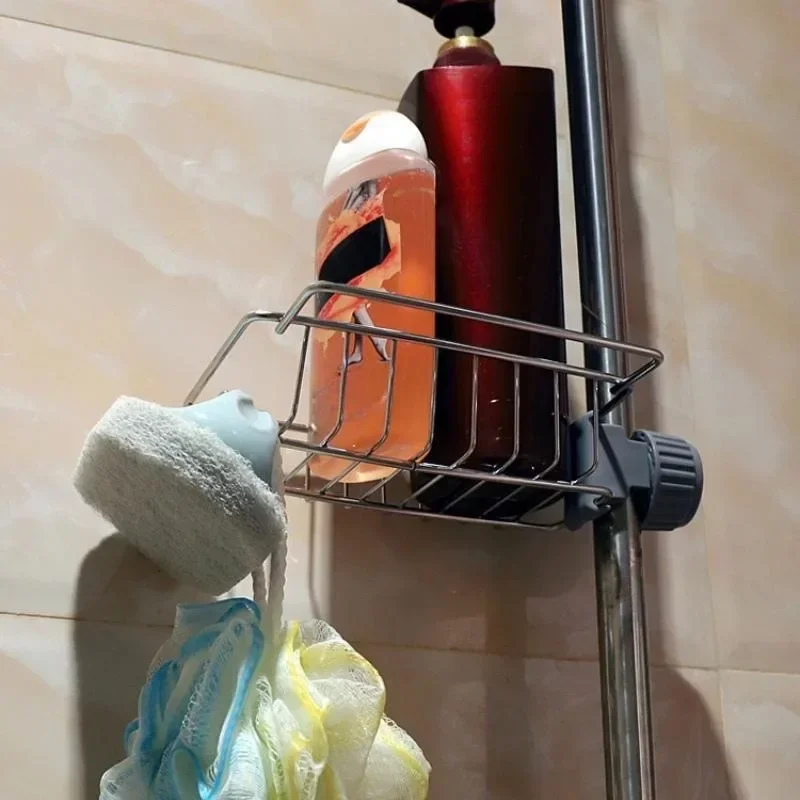Kitchen Stainless Steel Sink Drain Rack Detachable Hanging Storage Shelf Faucet Holder Sponge Dish Cloth Organizer Accessories - 4