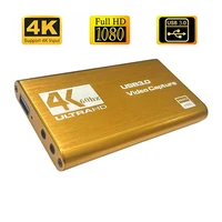 4K HDMI-совместимая карта видеозахвата USB 3.0 1080P 60FPS 60 Гц видеорегистратор захват для записи игр прямая трансляция