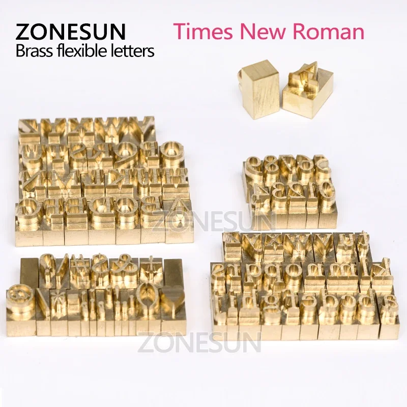 ZONESUN Brass letter,CNC engraving mold,hot foil stamp,number,alphabet mold,symbol customized font,DIY leather embossing die cut