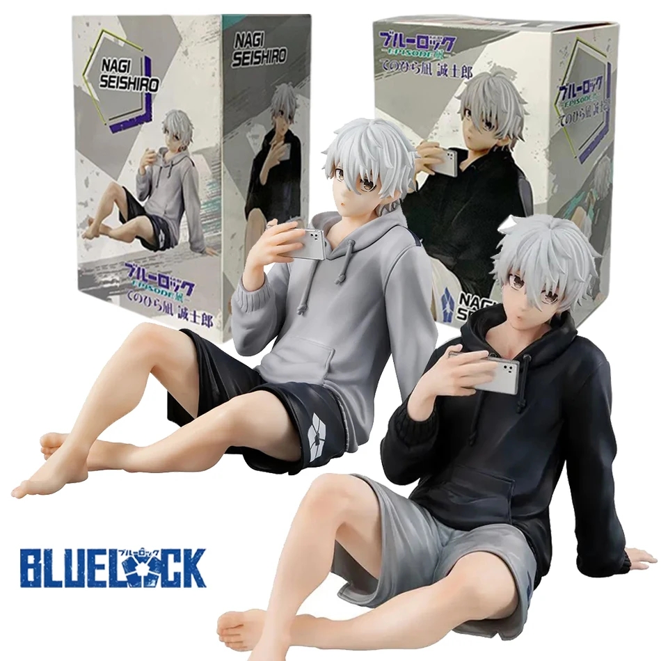 Blue Lock - Peluche di Seishiro Nagi, personaggio dei cartoni animati, carino, morbido, in cotone PP, imbottito, 45 cm, periferico, regalo da collezione per ragazze e ragazzi (45 cm, Seishiro Nagi