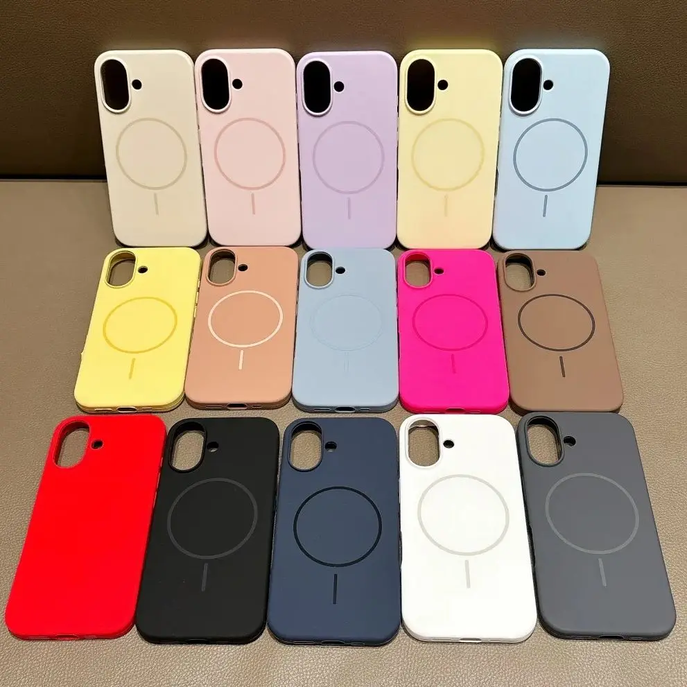 Vibrant Silicone Fluorescent Phone Case with Magsafe Compatibility