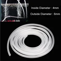 Aquarium 1m/3m/5m/10m Oxygen Pump Hose Air Bubble Stone Aquarium Fish Tank Pond Pump Tube 4*6mm White Color D2 1