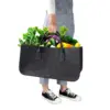 Foldable Large Firewood Basket Felt Bag Shopper for Wood Newspapers Firewood Felt Bag Set of 2 4