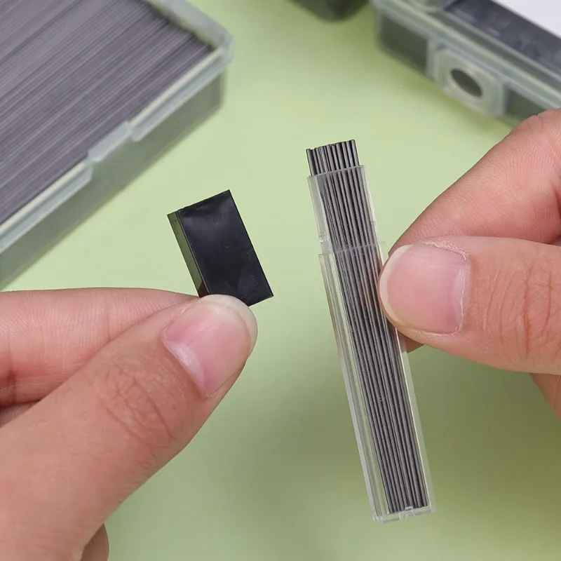 2000-1000Pcs 2B 연필 리드 리필 0.5/0.7mm 기계식 연필 교체 리드 연필 리필 학생 지울 수있는 쓰기 편지지