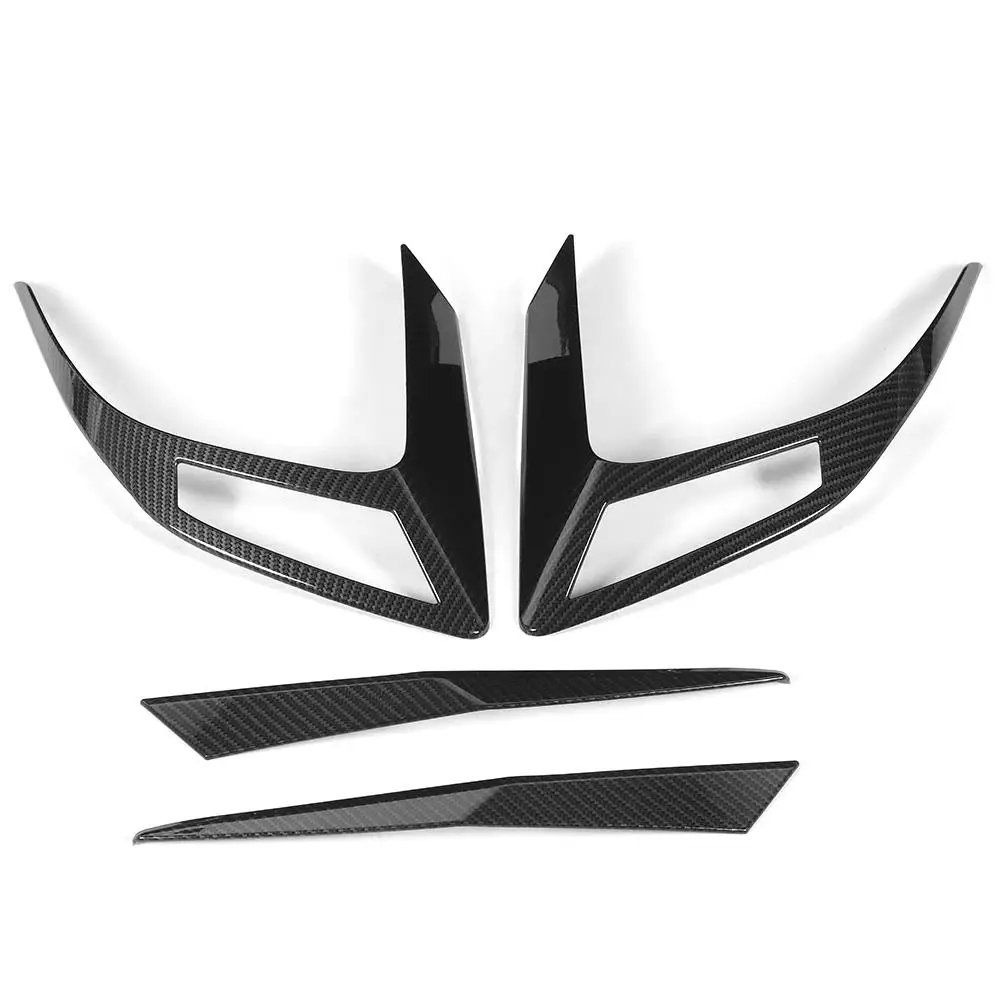 

Carbon Fiber Style Rear Tail Light Trim Cover for Honda Civic 10th 2016-2019 - 4pcs Car Auto Accessories