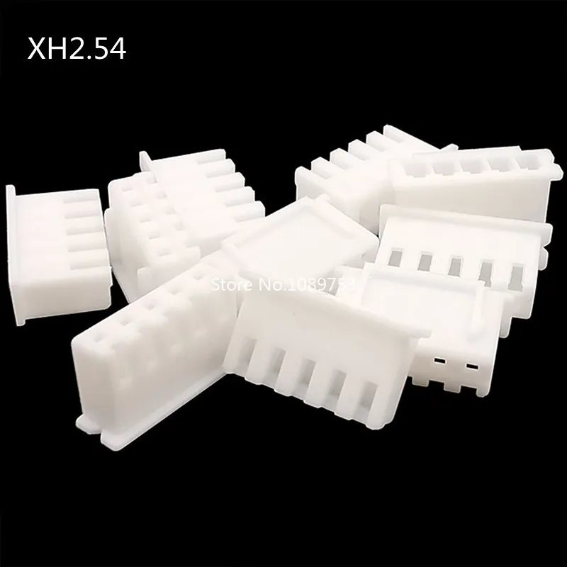100개 JST SH ZH PH XH 커넥터 하우징 1.0mm 1.25mm 1.5mm 2.0mm 2.54mm 2P 3P 4P 5P 6P 7P 8P 10P 플라스틱 플러그 쉘 모음
