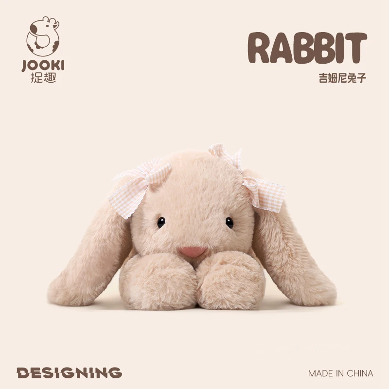 35cm Kawaii Lop Jimny Rabbit Plush Doll Long Ears Healing Pillow Soft Toy for Girls Birthday Back to School Gift