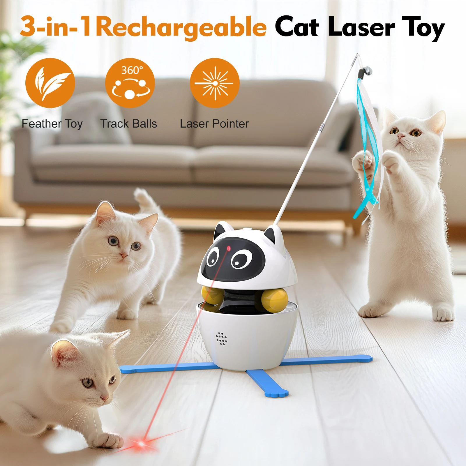 4-in-1 Interactive Cat Laser Toy 2