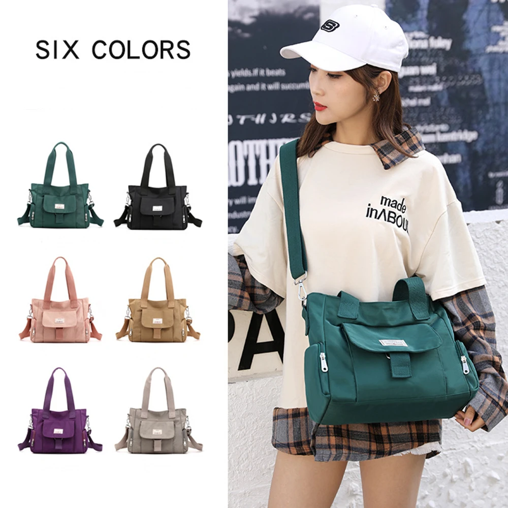 

Women's Handbags Multi-layered Lightweight One-shoulder Crossbody Bags Oxford Cloth Large-capacity Tote Bag Ladies Travel Bag