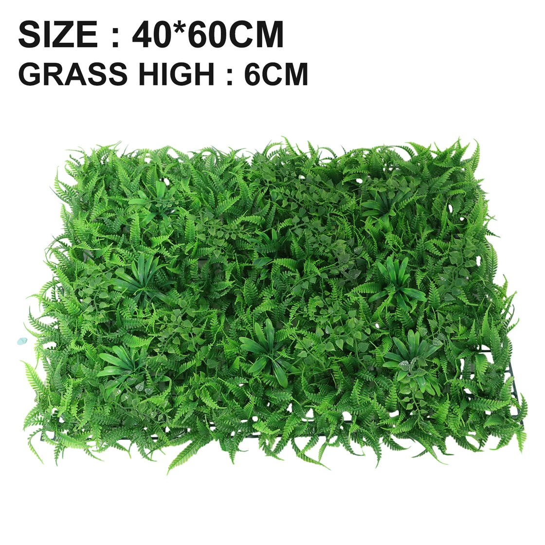 

1Pcs 40x60cm Artificial Green Grass Square Plastic Lawn Plants Living Room Background Artificial Lawns Decor Home Wall Decor