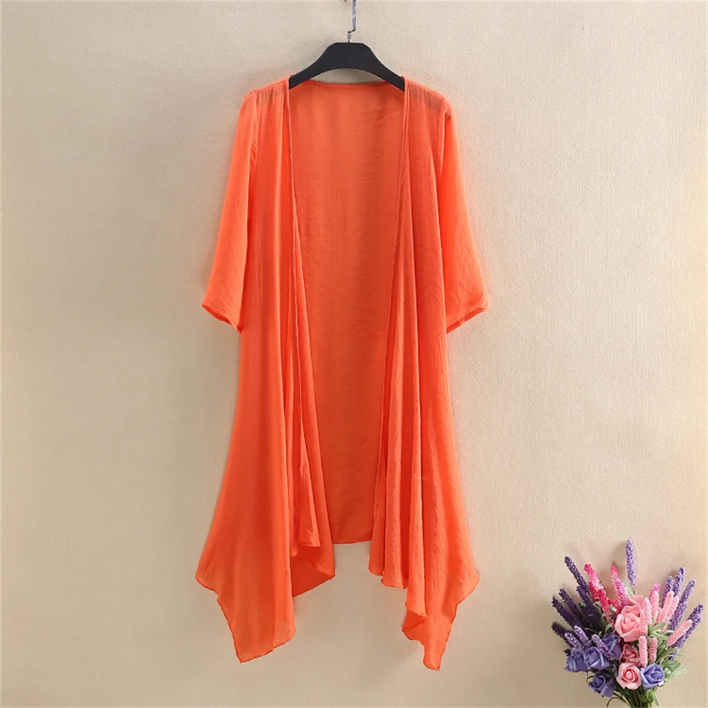FashionSummerShawlLongSleeveKoreanNewOversizedKnitwearCotton