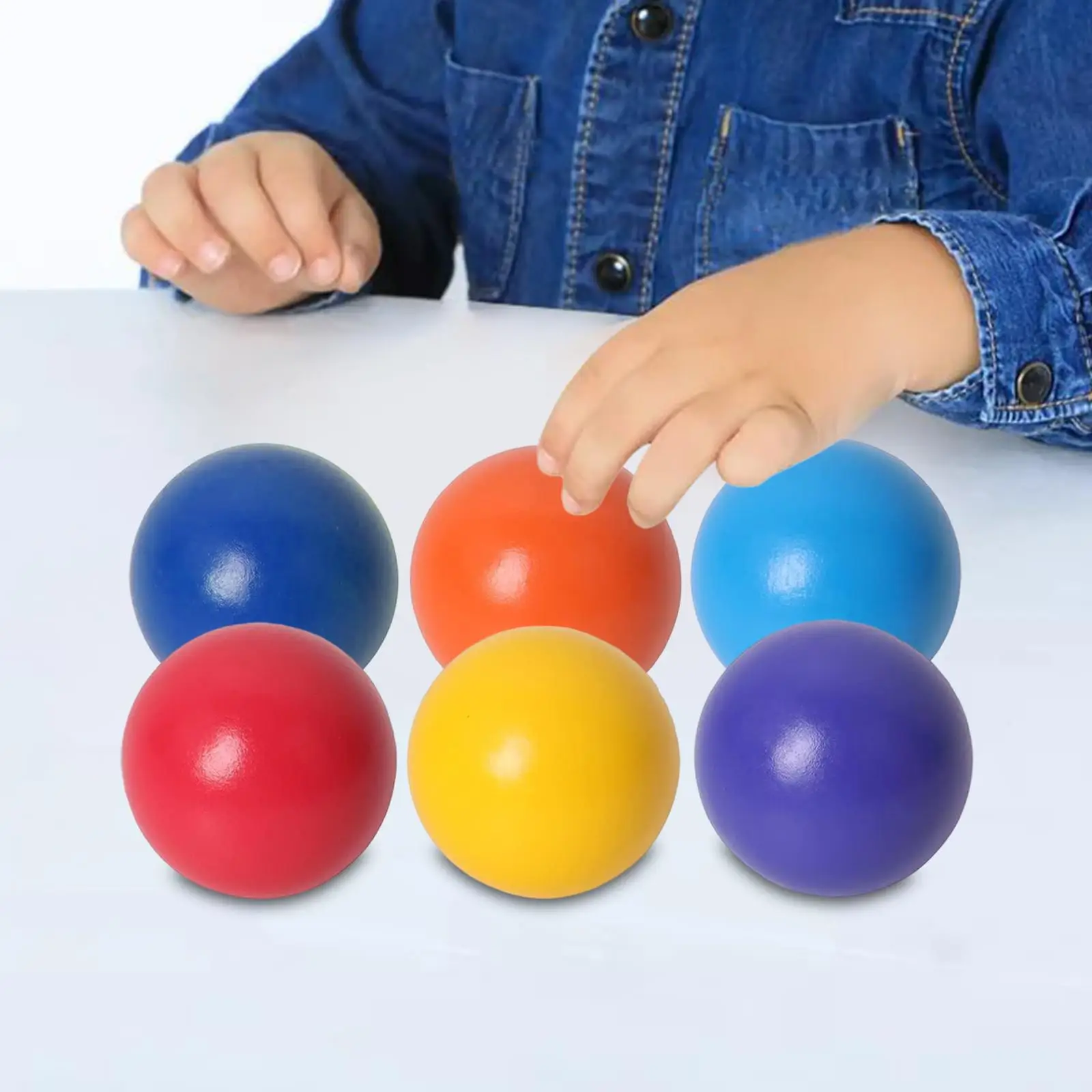 Kids Educational Wooden Rainbow Balls Color Matching Counting Learning Toys for Preschool Interactive Play