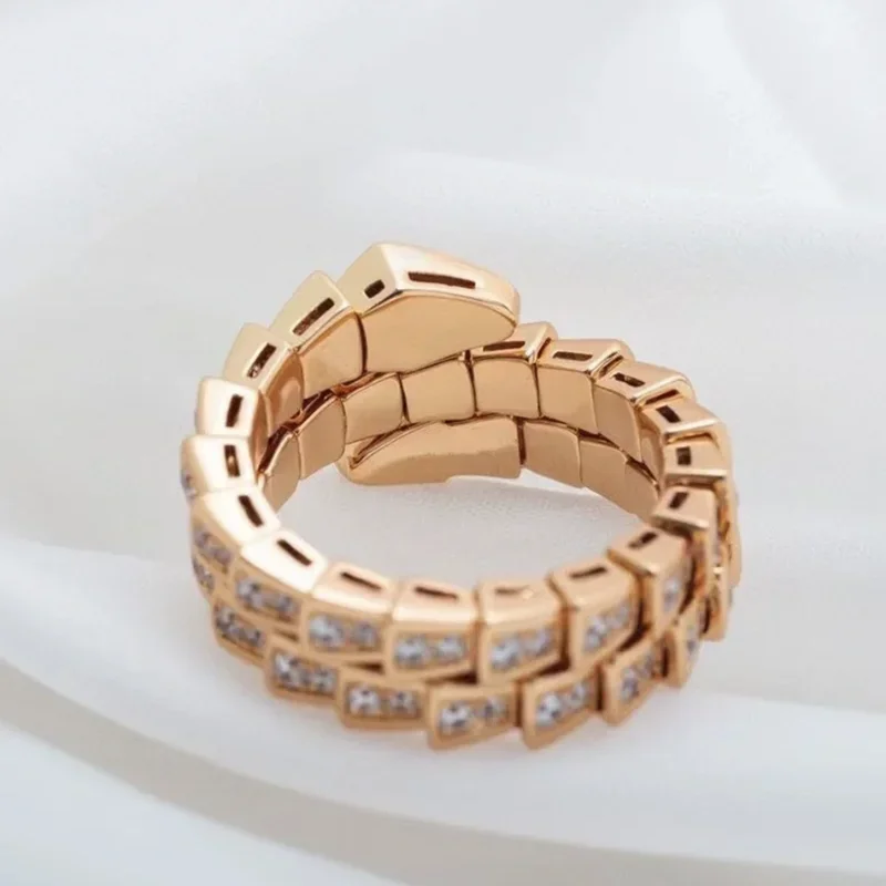 SFE 925 Sterling Silver High Quality Fashion Exquisite 3 Ring Snake Bone Ring Ladies Temperament Luxury Jewelry Gift To Friends