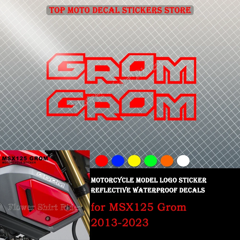 Motorcycle Stickers Waterproof Decal for Honda MSX125 Grom MSX 125 2013-2023 Reflective Waterproof Sticker for Grom MSX125