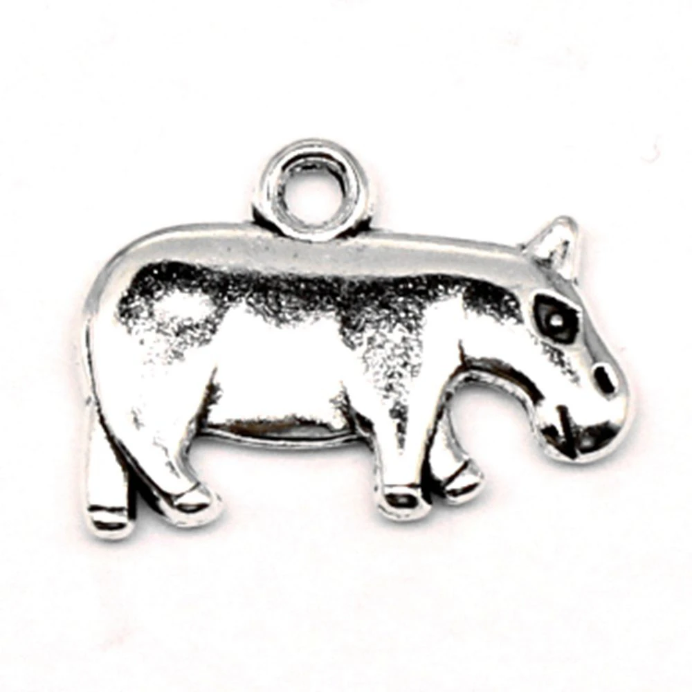 

10 pieces 15x20mm Hippopotamus charms Jewelry making best gift