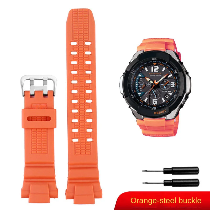 黒オレンジシリコーンの腕時計カシオG-SHOCK 5121 GW-3500B GW-3000B