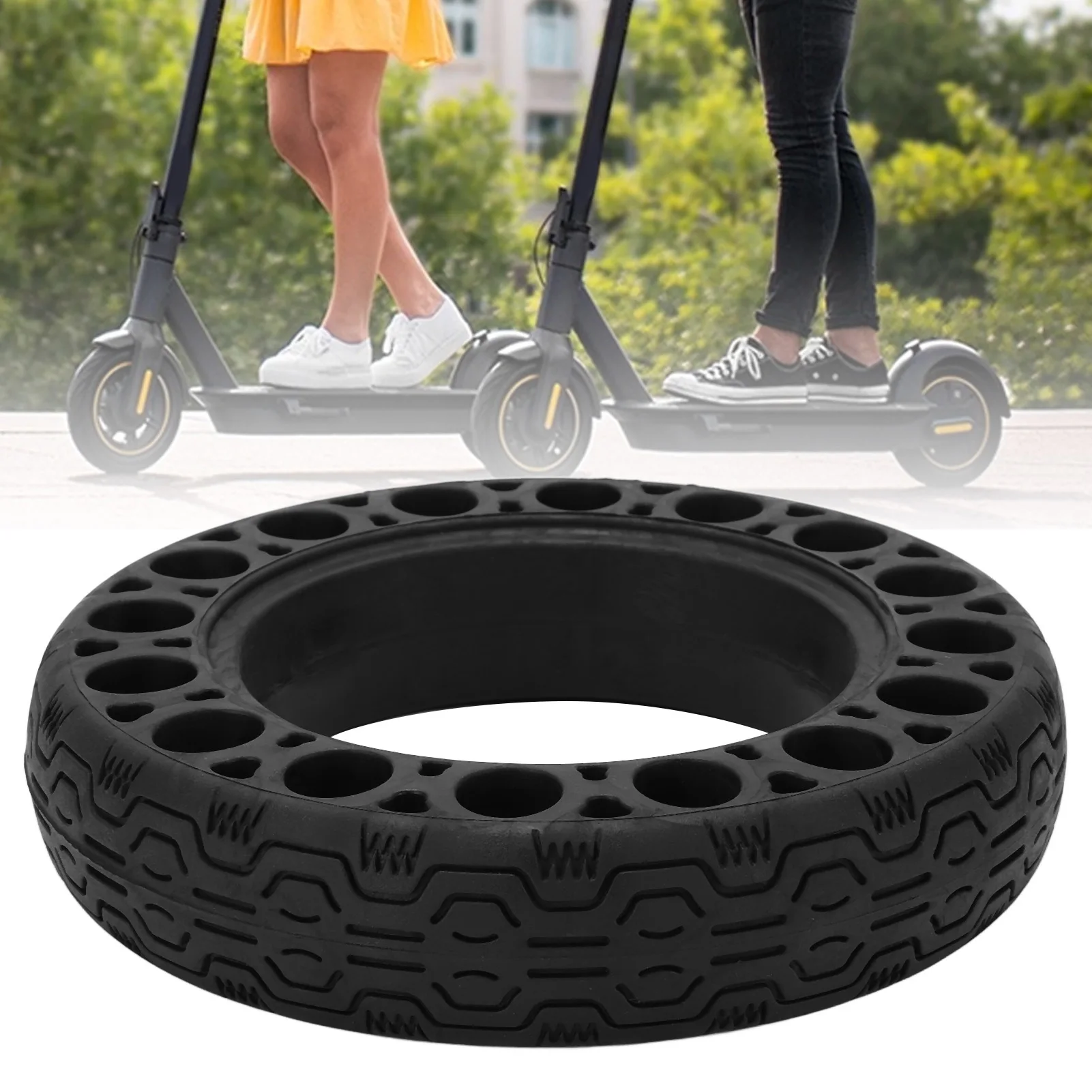 60/70‑6.5 Electric Scooter Tires Rubber Explosion Proof Solid Durable Tire for Ninebot Max G30 Rubber Electric Scooter Parts