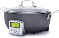 Elite Essential Smart Electric 6QT Skillet Pot, Presets to Sear Saute Stir-Fry and Cook Rice, Healthy Ceramic Nonstick and Dishw 1