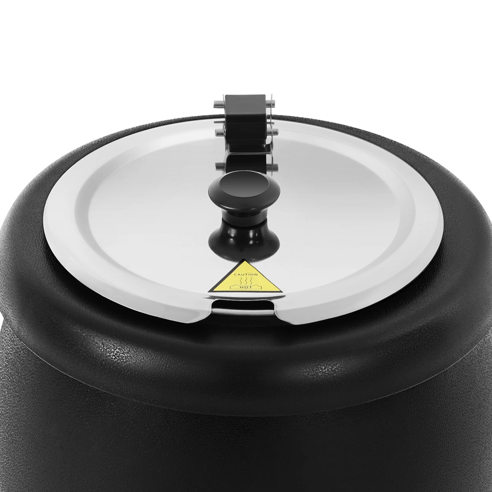 Olla Eléctrica para Sopa de Acero Inoxidable de 10L, 400W, con Aislamiento Térmico, Revestimiento Apto para Lavavajillas y Temperatura de 30-85°C ° Control C 13.78×14.17 pulgadas