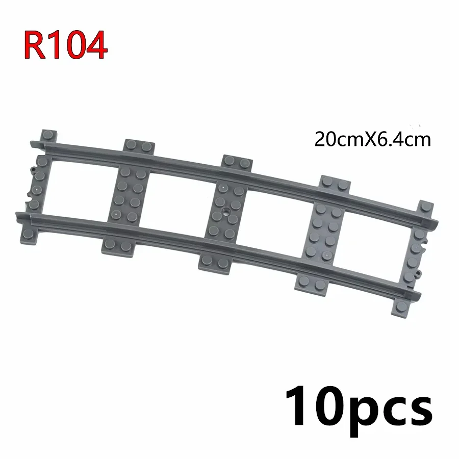 City Train Rail Tracks and Railway Building Block Set - Creative DIY Brick Toys