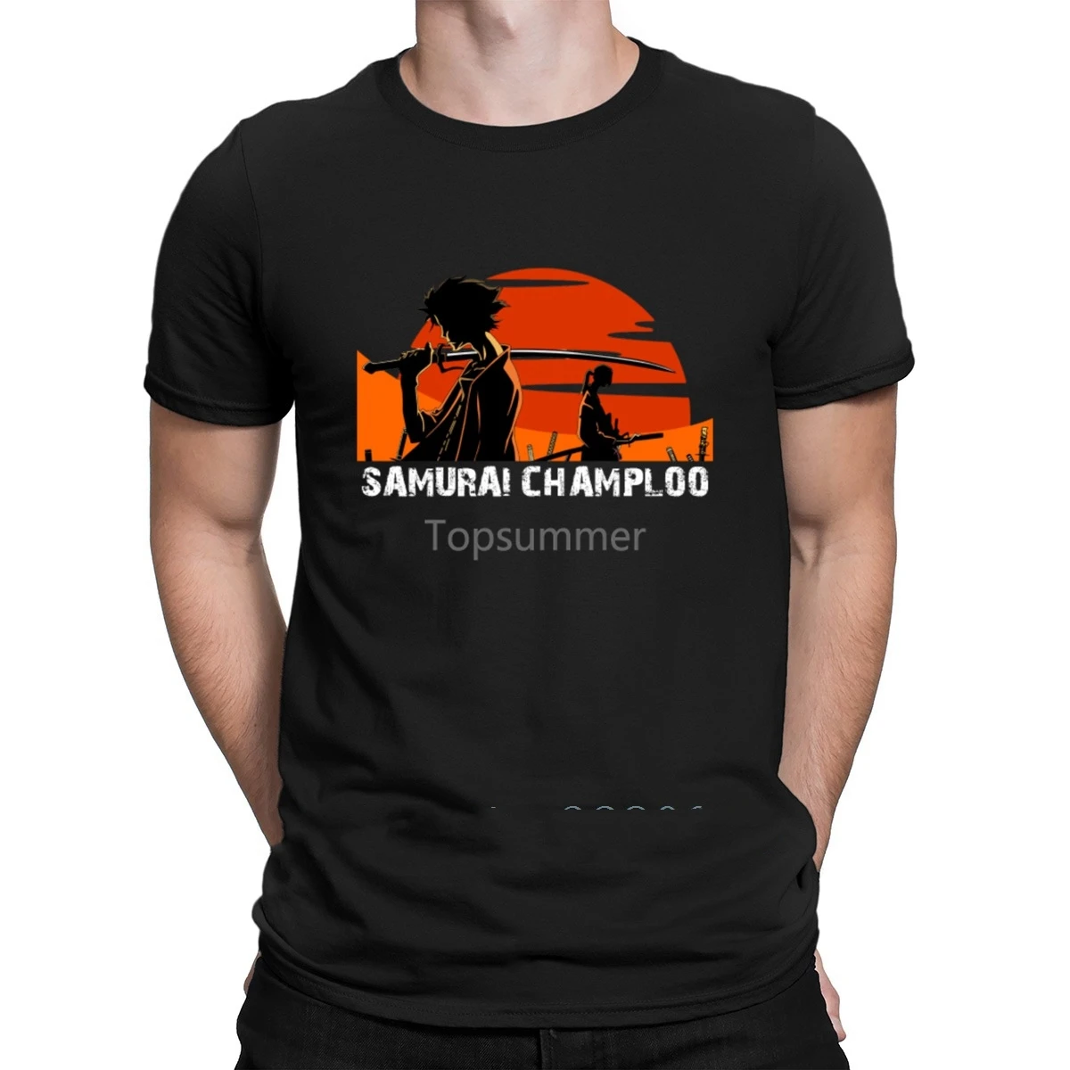 

Samurai Champloo Japanese Anime Manga T Shirt Crew Neck Outfit Spring Autumn Vintage Cotton Graphic Casual Custom Shirt