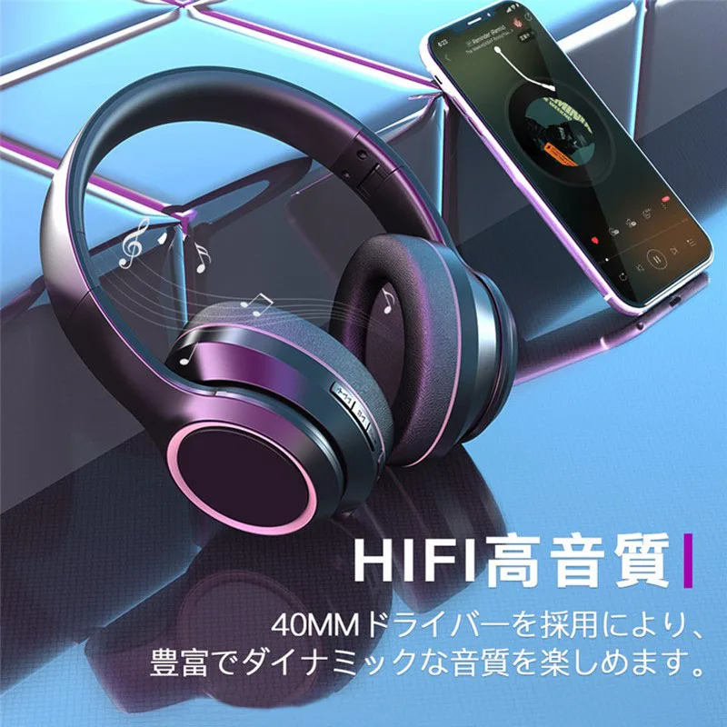 

Беспроводные Bluetooth-наушники с активным шумоподавлением, 40 часов