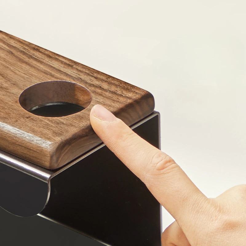 Walnut Electric Toothbrush Holder Bathroom Bathroom Vanity Top Tooth Cup Toothpaste Mouthwash Cup Organiser
