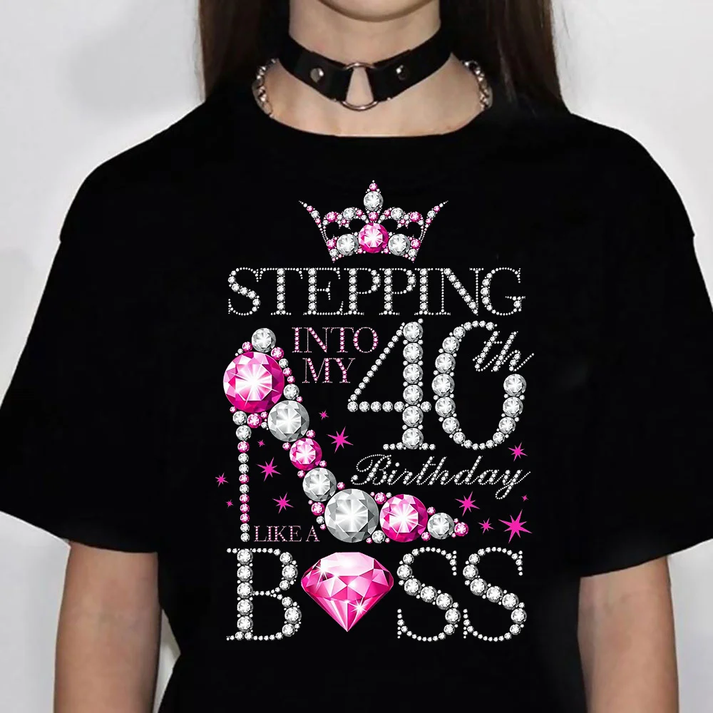 

40 Years Birthday Woman Tee women summer graphic harajuku Tee girl funny Japanese clothes