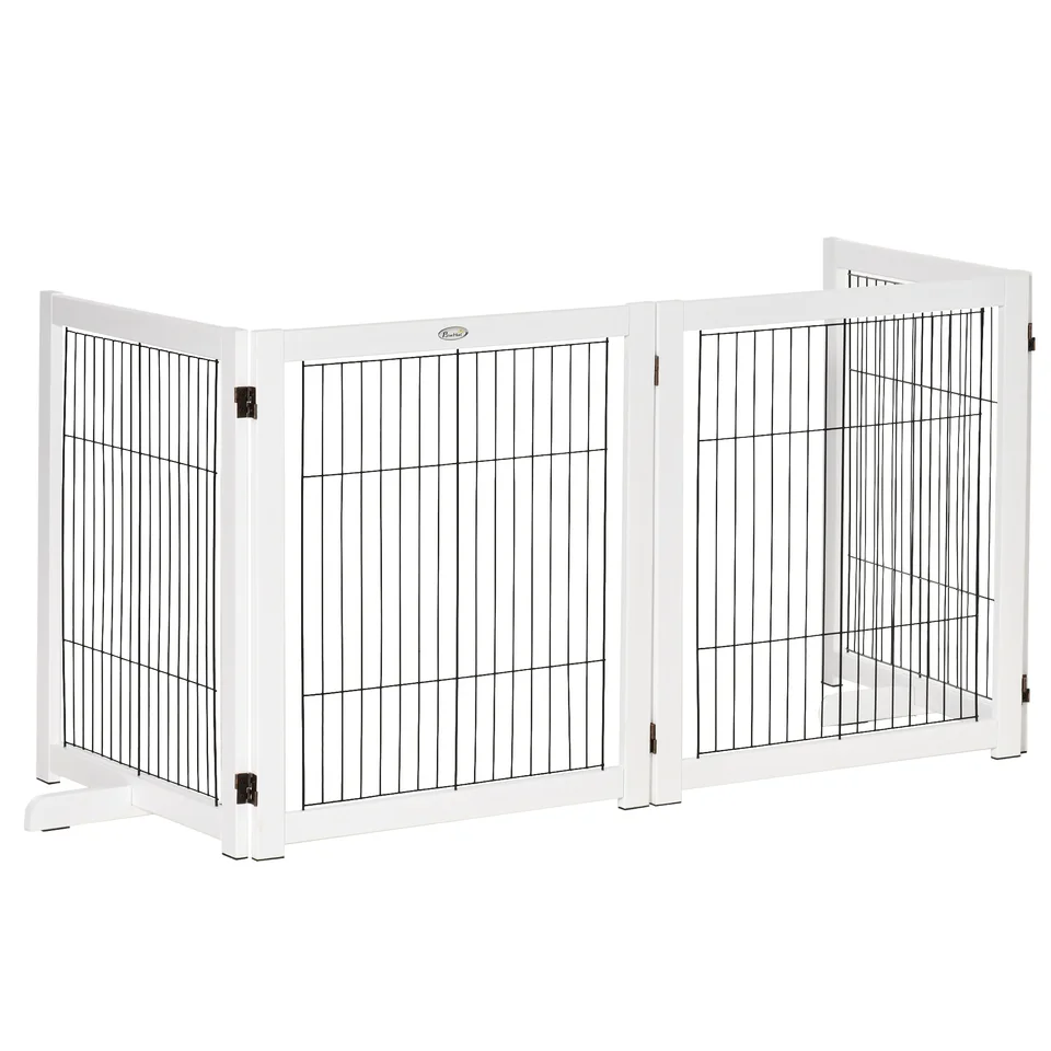 Balancín De Madera Para Perros Grandes Pawhut - Con Superficie Antideslizante, Color Blanco, Ideal Para Agility