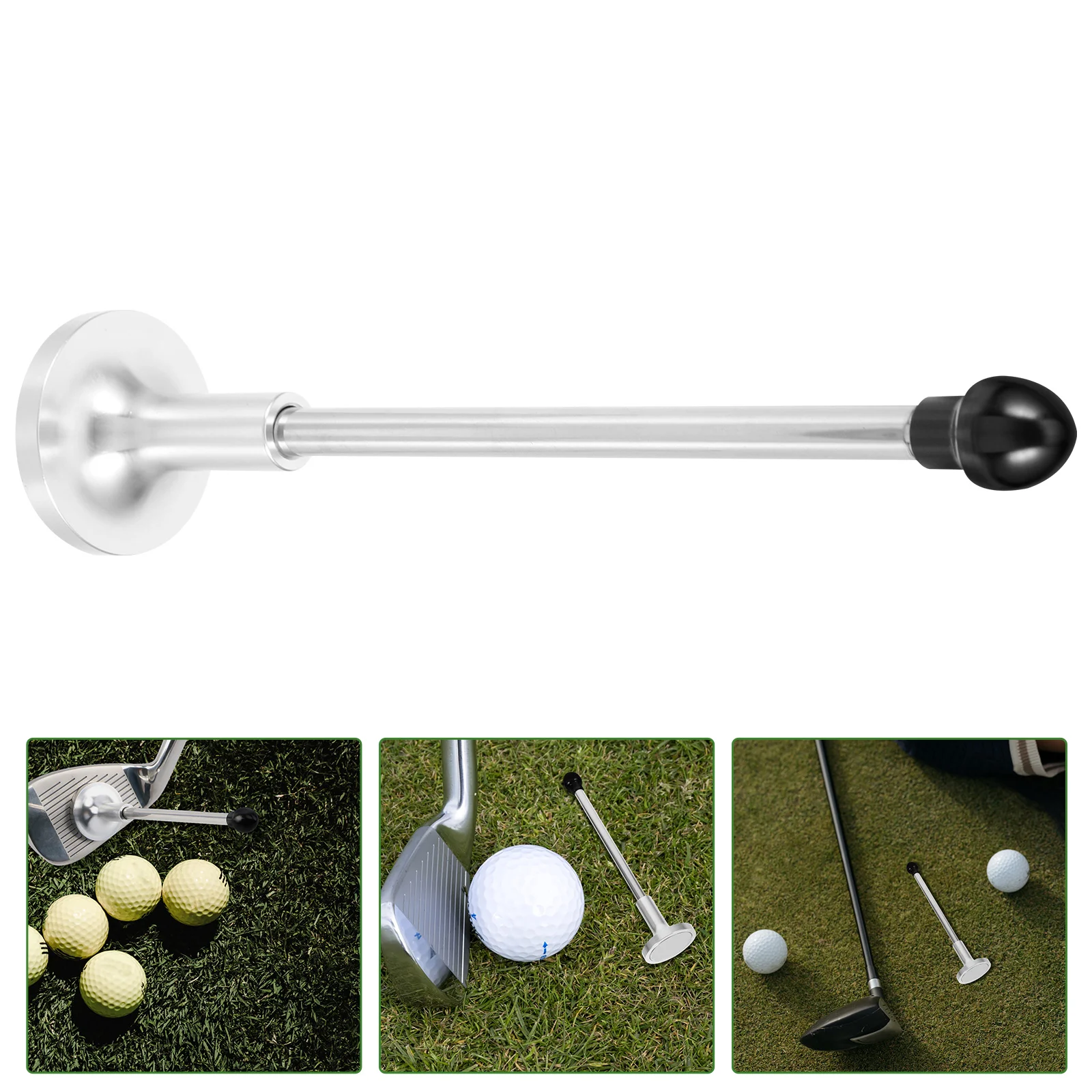 

Golf Chipping Club Putting Practice Alignment Sticks Training Indicator Direction Golfing Stainless Steel Equipment Aid