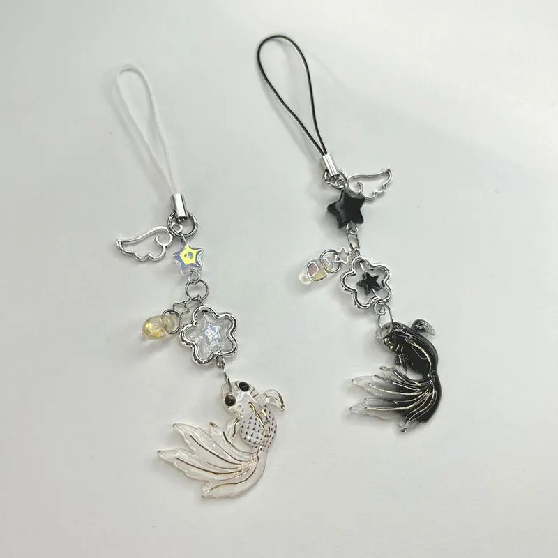 

Handmade satosugu beaded mobile charm y2k keychain