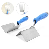 2pcs Corner Trowel Steel Puttying Scraper Plastering Tool With Grip Handle Premium For Scraping Mudding Drywall Hand Tool 1