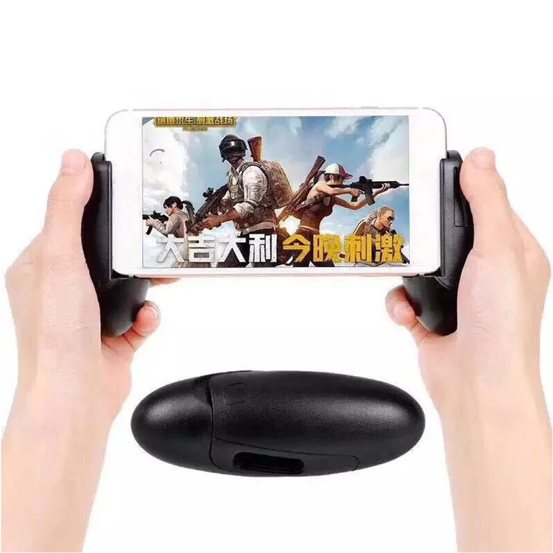 

Goose Egg Shape Handle for PUBG Survival Rules Mobile Game Aim Shooting L1R1 Gamepad Joysticks for IOS Android Phone Holder Grip