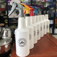 750ML fl oz Empty Plastic Spray Bottles, Reusable, for Cleaning Solutions, Water, Auto Detailing or Bathroom and Kitchen 1