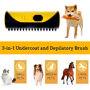 Pet Dog Hair Comb Hair Removal Combs Lint Roller Dog Cat Puppy Cleaning Brush Cats  Sofa Carpet Hair Shedding Trimmer Deshedding 3