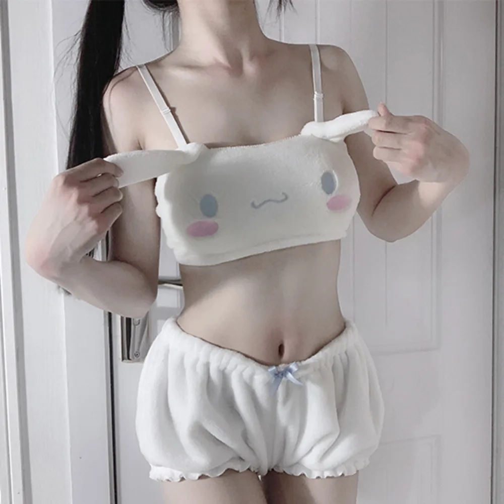 

Y2k Kawaii Сексуальная h одежда, женские пижамные комплекты, топы и шорты с героями мультфильмов, нижнее белье, одежда для сна, костюмы в стиле "Лолита"