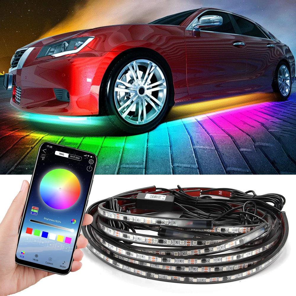 Okeen Car Underglow Light Flexible Strip Decorative Ambient Lights