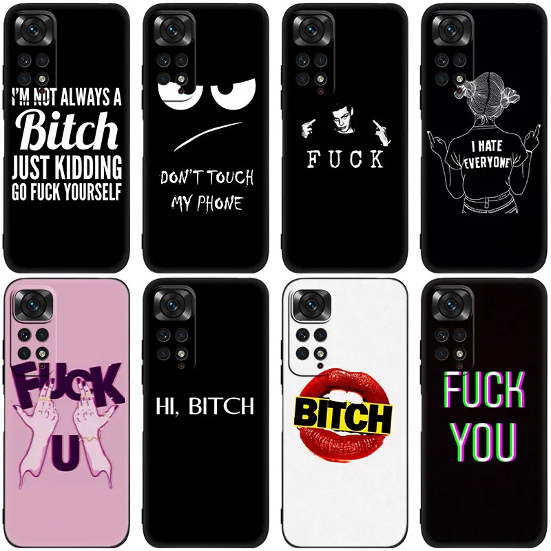 DontTouchMyPhoneBlackPhoneCaseForXiaomiRedmiNote121111S