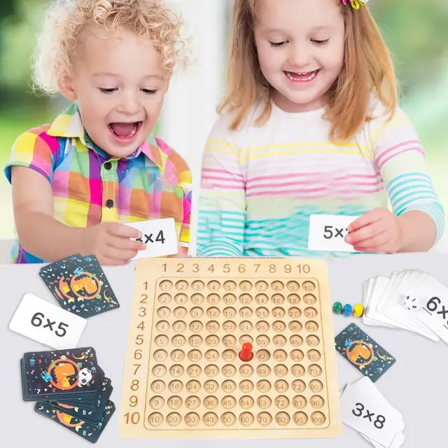 Madeira Montessori Multiplicação Jogo De Tabuleiro Matemática Jogo De  Quebra-cabeça De Mesa Para Crianças Matemática Manipuladores De  Aprendizagem Brinquedos Presentes Com Flash - Jogos De Tabuleiro -  AliExpress