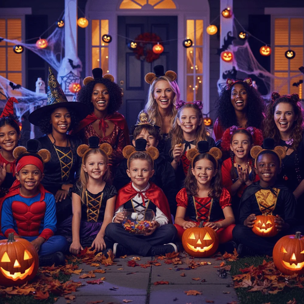 Bear Costume Props Bear Ears Headband Halloween Holiday Masquerade Headband Nose Tail Bow Tie Dress-up Accessories