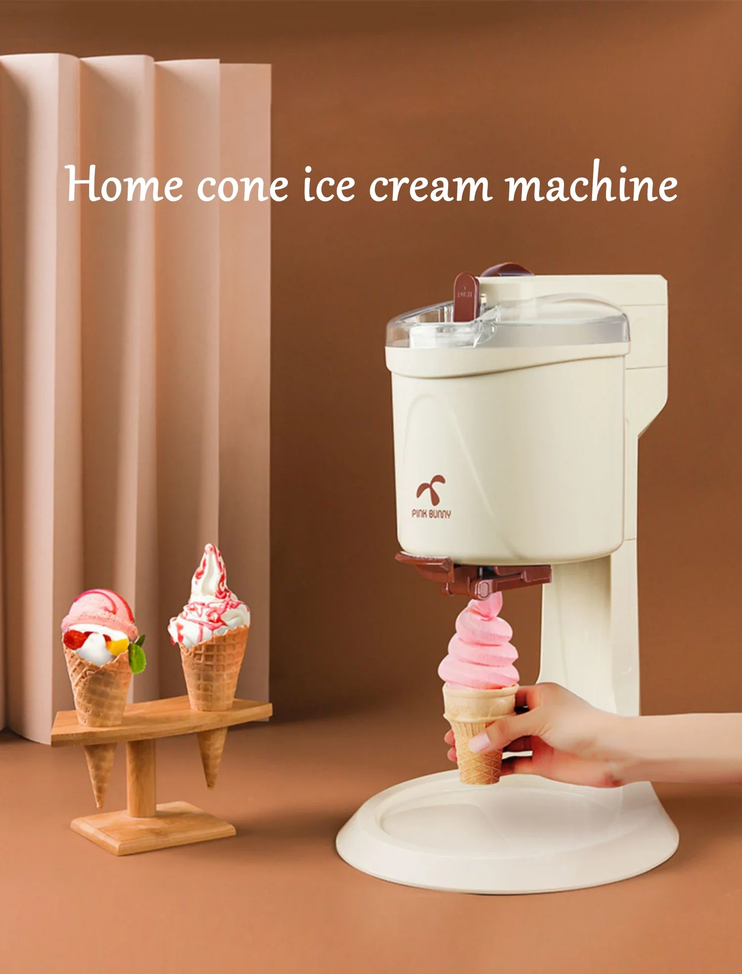 アイス ミニ自動アイスクリームマシン 家庭用アイスクリームマシン